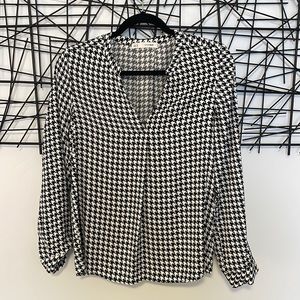 Houndstooth blouse